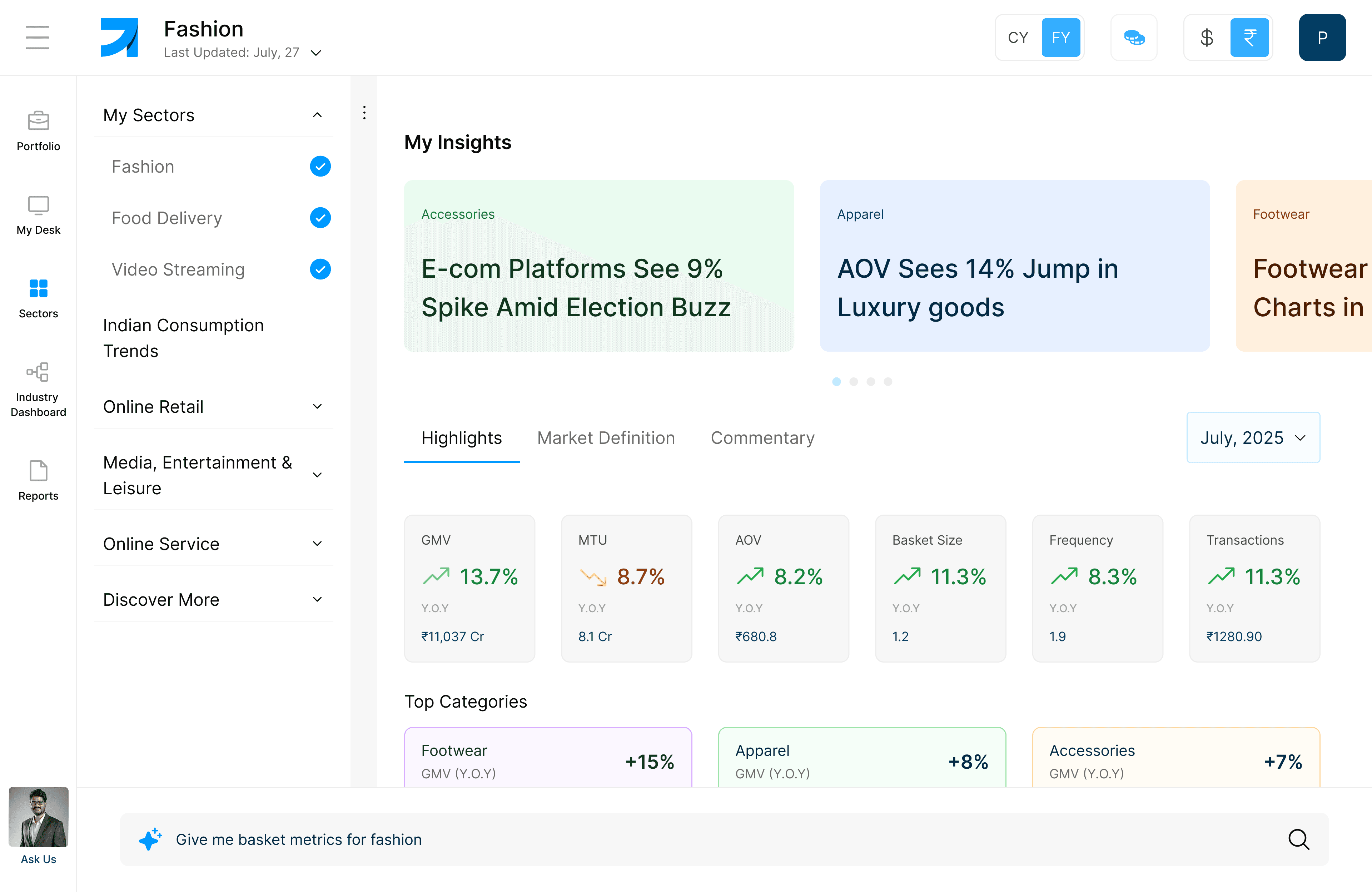 Before navigation redesign