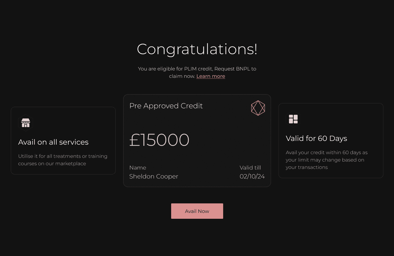 PLIM final screen
